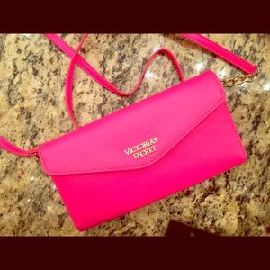 VS Hot Pink Clutch Crossbody